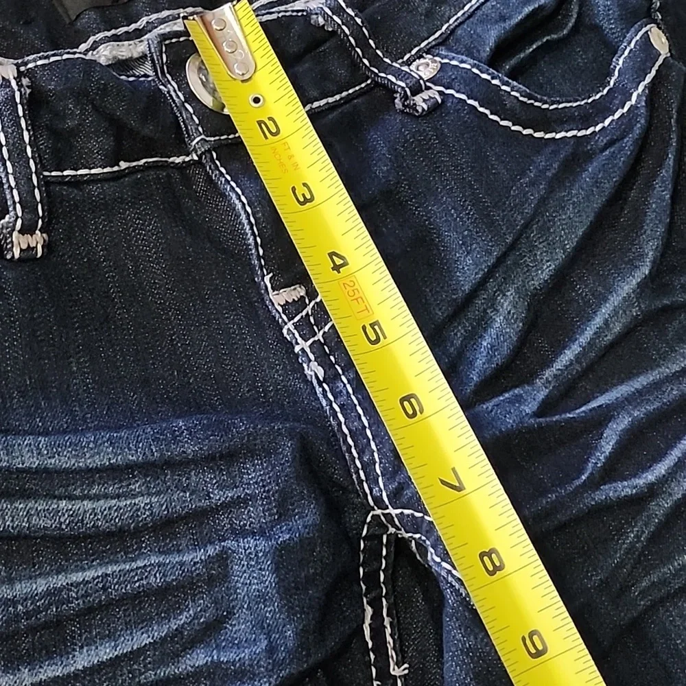 NWOT Twentyone Black by Rue 21 Bling Boot Cut Jeans Size 3/4 - Picture 9 of 13